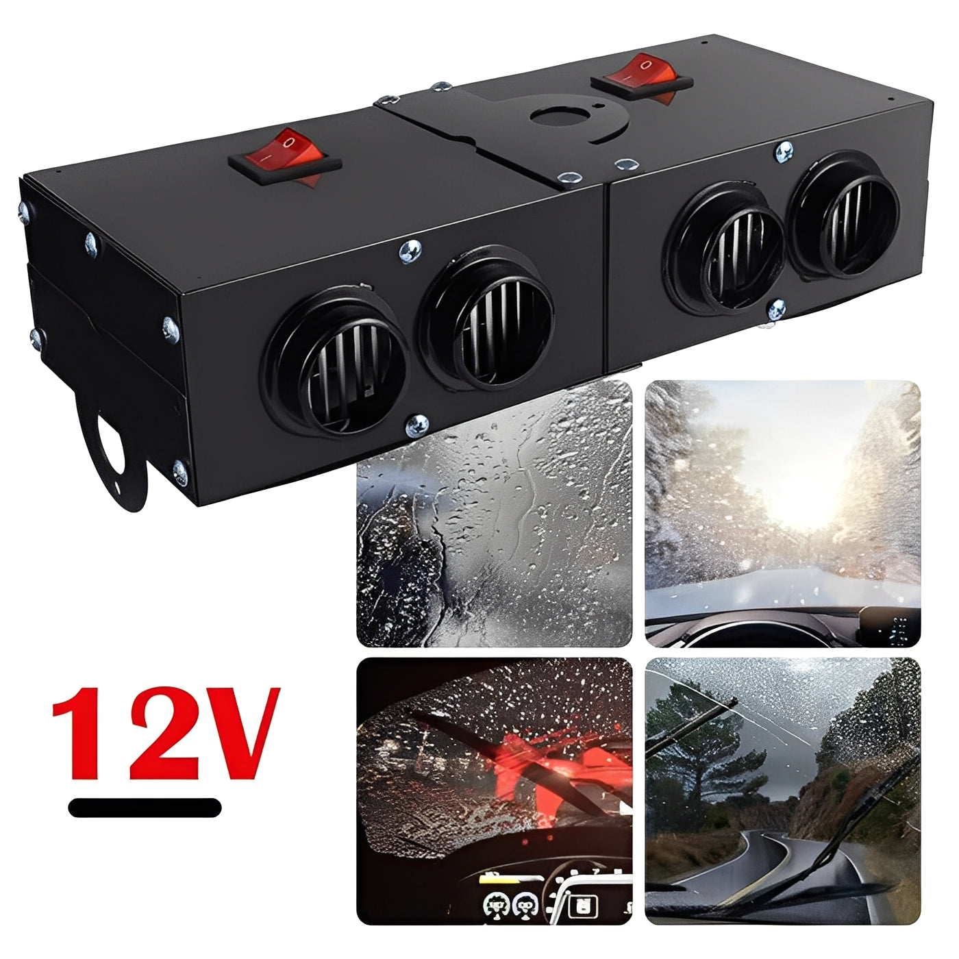 500W Electric Car Heater Fan with Air Outlets