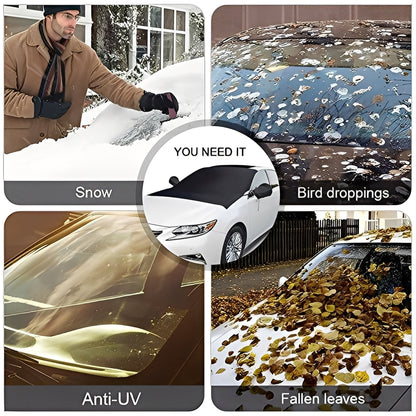 Magnetic Windshield Cover with Storage Pouch
