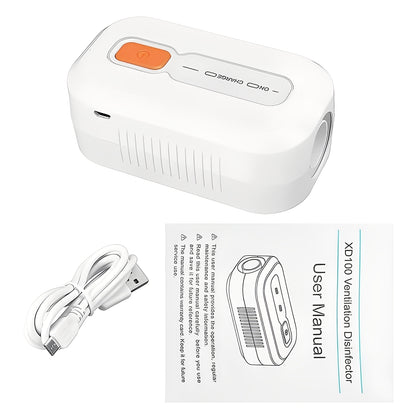 Portable CPAP Cleaner Device with Rechargeable Battery Power