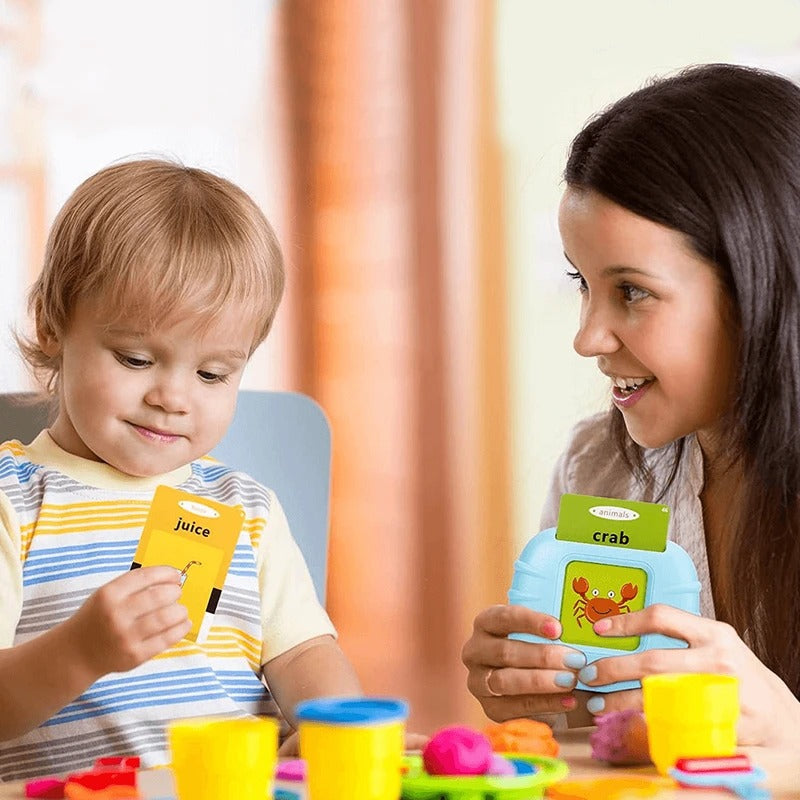 Talking Flash Cards with Audio Playback for Early Learning