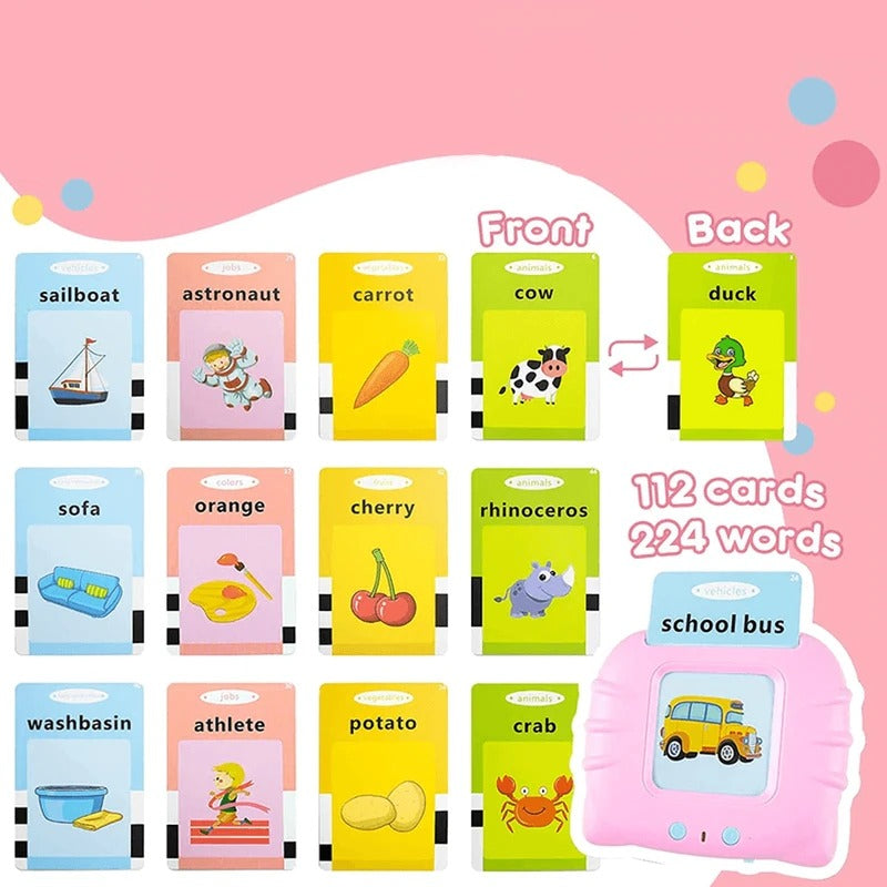 Talking Flash Cards with Audio Playback for Early Learning