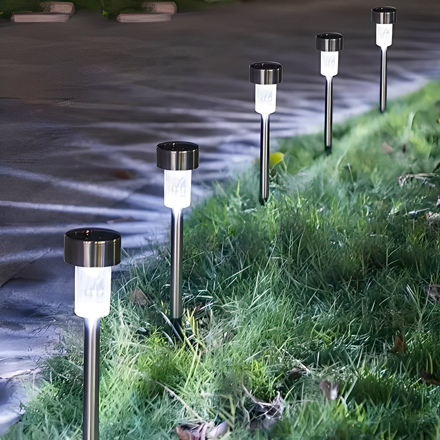 Solar Powered LED Fairy Lights for Garden and Yard Placement, Set of 10