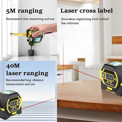 3-in-1 Distance Measuring Tool with Infrared Laser Function