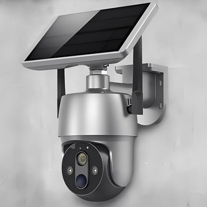 Solar Powered Wireless Outdoor Security Camera with 1080P Video and Color Night Vision