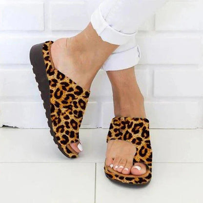 Slip On Sandals with PU Leather Upper