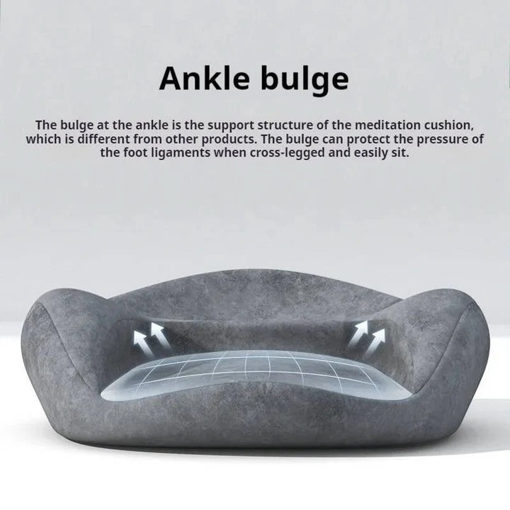 Round Meditation Cushion with Memory Foam Core