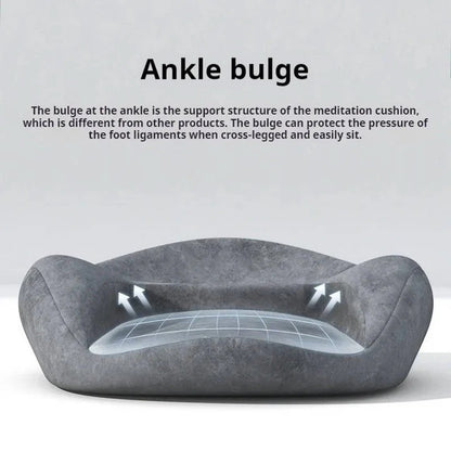 Round Meditation Cushion with Memory Foam Core