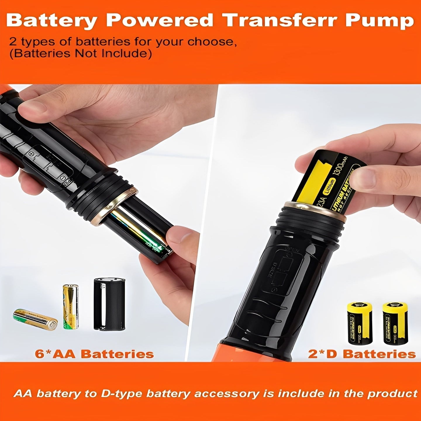 Portable Battery Powered Electric Pump for Fuel and Fluid Transfer