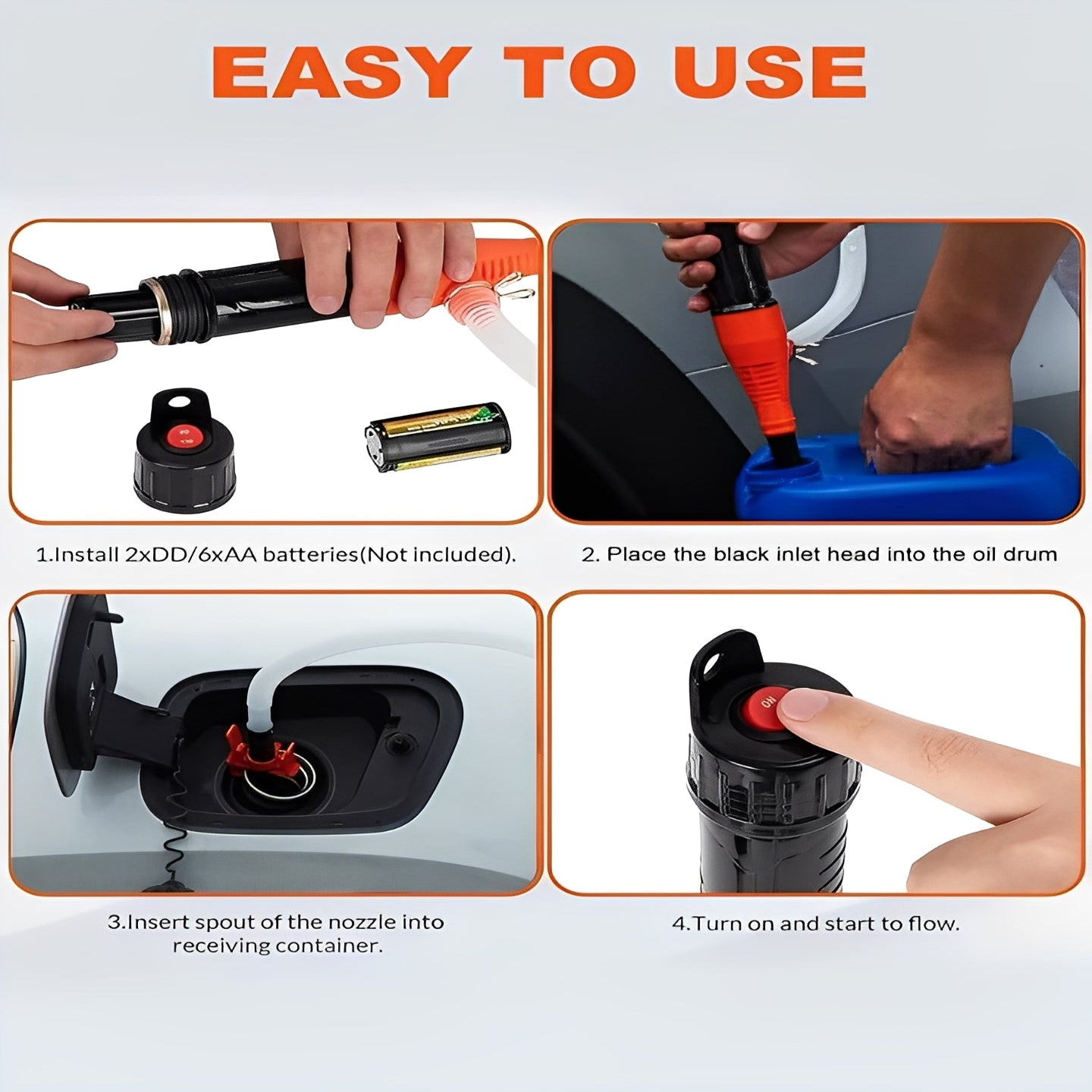 Portable Battery Powered Electric Pump for Fuel and Fluid Transfer