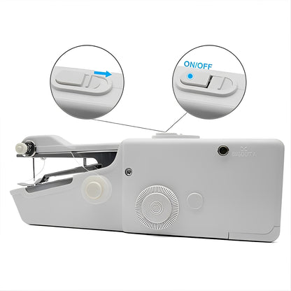 Battery Operated Handheld Sewing Machine for Light Fabrics