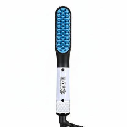 Portable Mini Beard Straightening Brush with Ceramic Heating Technology