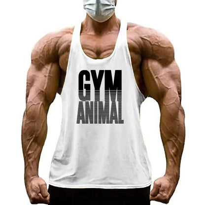 Men’s Cotton Stringer Tank Top with Y Back Design for Gym Wear