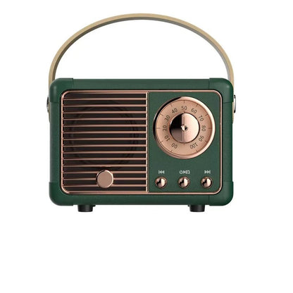 Retro Bluetooth Speaker with Subwoofer and 5.3 Wireless Connectivity for Home Decor