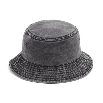 Foldable Denim Bucket Hat with Versatile Style and Comfortable Cotton Material
