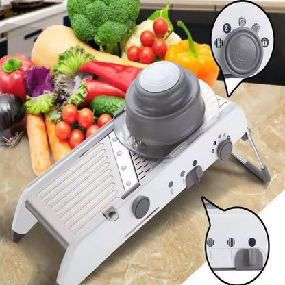 Multi Function Vegetable Dicer, Slicer, and Grater for Kitchen Prep