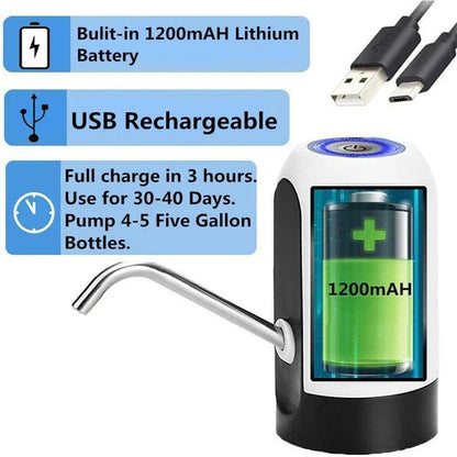 Automatic Bottled Water Pump with One Button Operation
