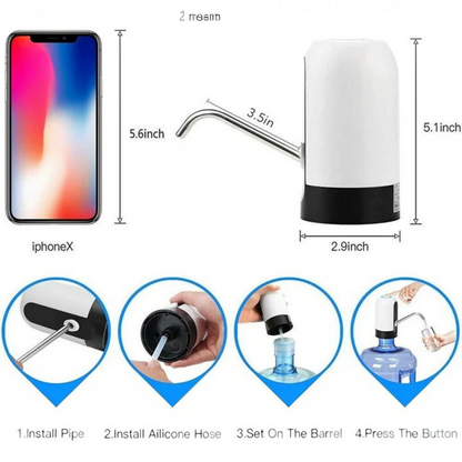 Automatic Bottled Water Pump with One Button Operation