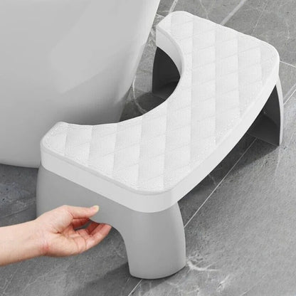 Bathroom Squat Stool with Curved Design