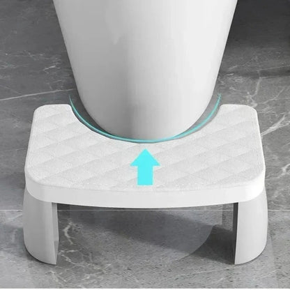 Bathroom Squat Stool with Curved Design