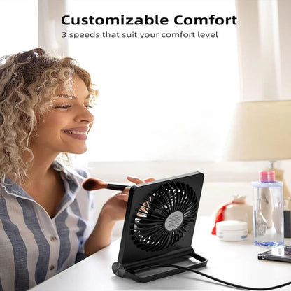 USB Powered Desk Fan with Adjustable Head