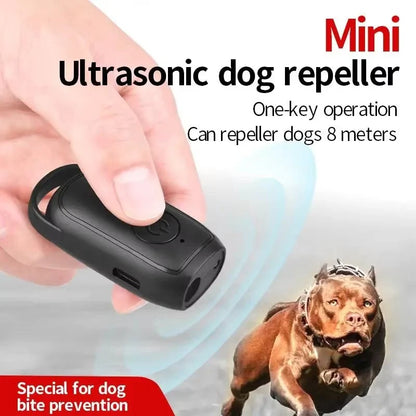 Handheld Ultrasonic Dog Deterrent with LED Light