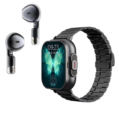 Smartwatch with Built In TWS Earbuds and 2 Inch Display