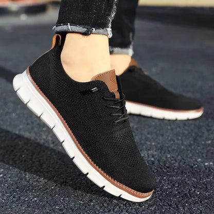 Slip On Running Shoes with Knitted Textile Upper