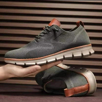 Slip On Running Shoes with Knitted Textile Upper