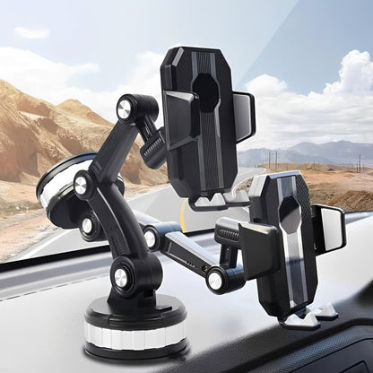 Adjustable Car Phone Mount for Dashboard and Windshield Use