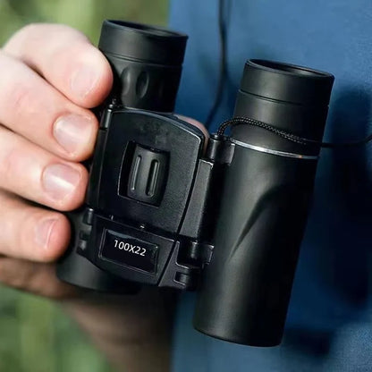 Mini Pocket Binoculars 100x22 HD with Fully Multi-Coated Optics