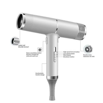 Lightweight Hair Dryer with Precision Nozzle for Styling