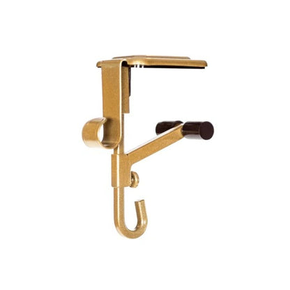 Adjustable Mantle Hook with Weighted Bases for Holiday Stockings and Greenery