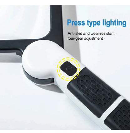 Collapsible Illuminated Optical Enhancer and Foldable LED Magnifying Glass