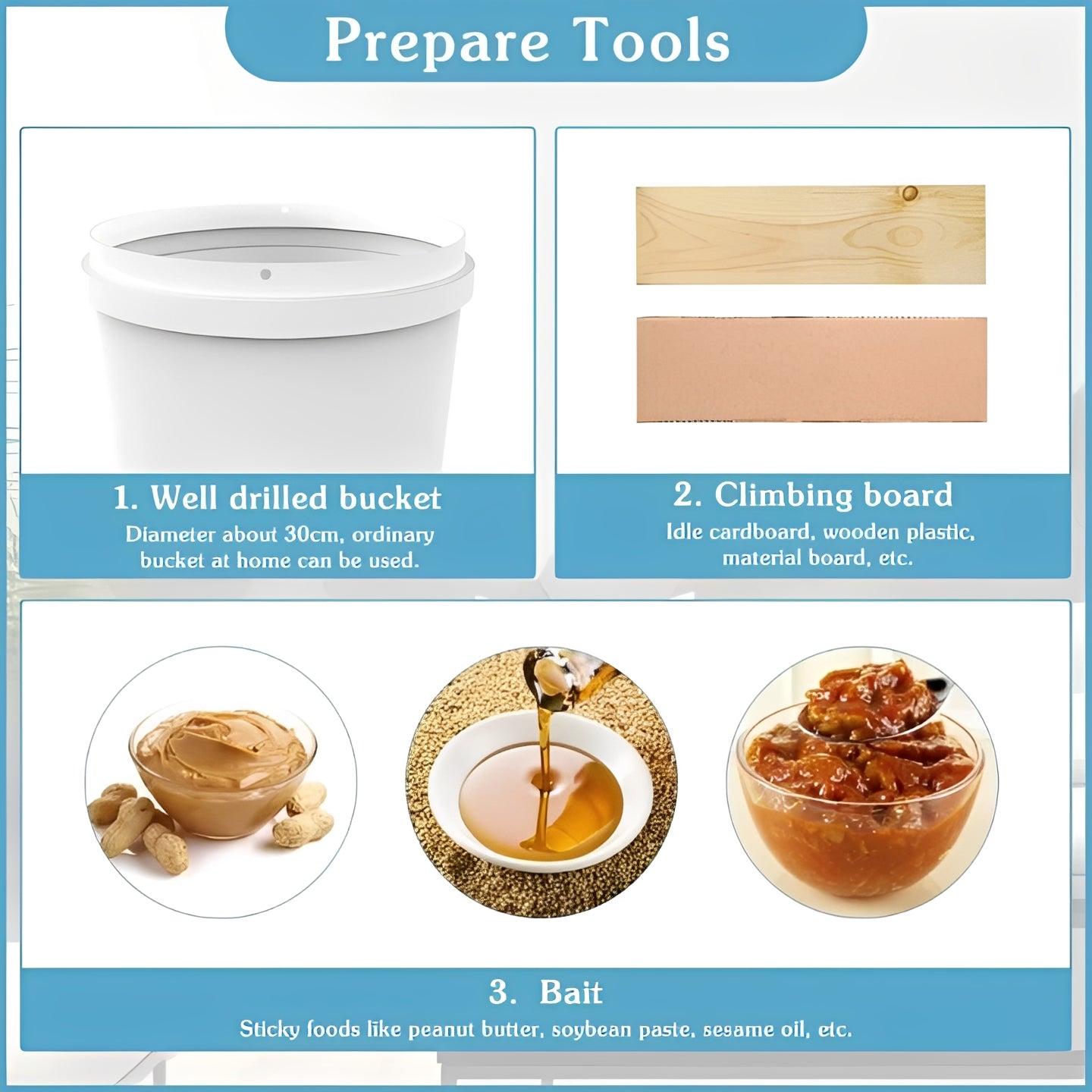 Stainless Steel Roller Mouse Trap Attachment for Bucket Use