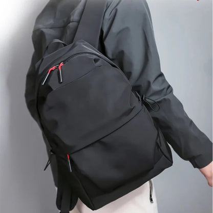 Black Backpack with Multiple Storage Pockets