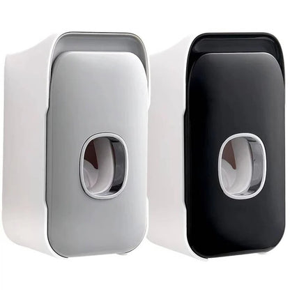 Wall Mounted Toothpaste Dispenser with Adhesive Installation