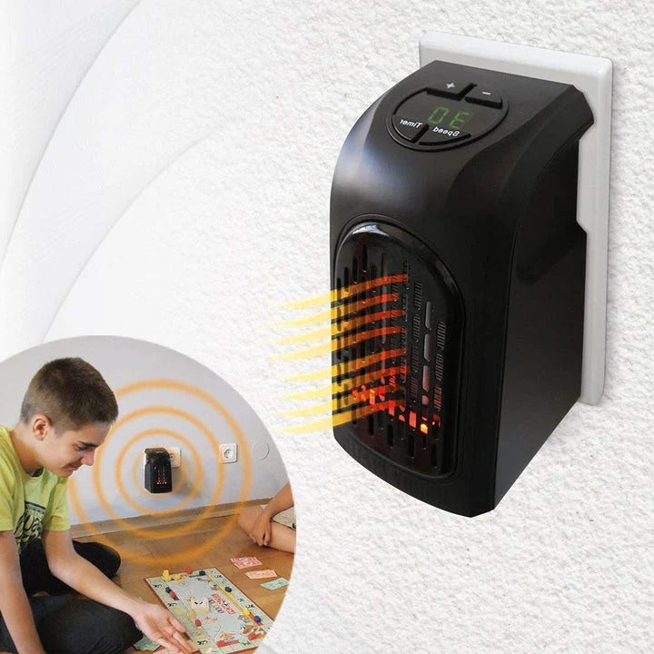 Portable Electric Ceramic Heater with Adjustable Power