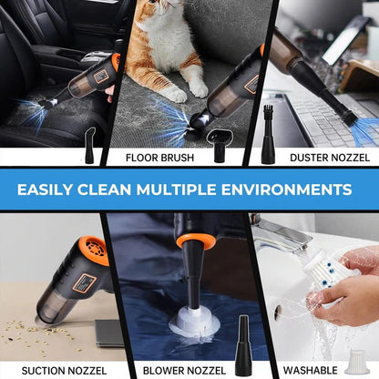 Cordless Handheld Car Vacuum with Portable Design