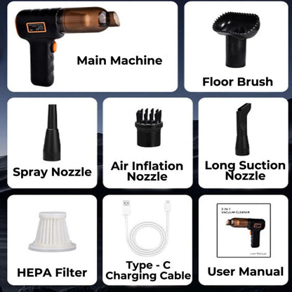 Cordless Handheld Car Vacuum with Portable Design