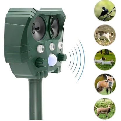 Solar Ultrasonic Snake Deterrent with Motion Sensor