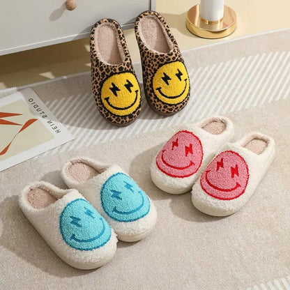 Plush Platform Slippers with Non Slip Sole for Indoor Winter Wear
