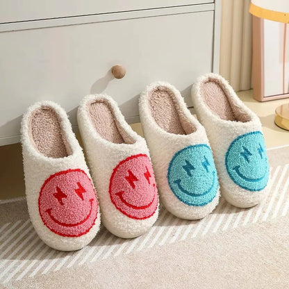 Plush Platform Slippers with Non Slip Sole for Indoor Winter Wear