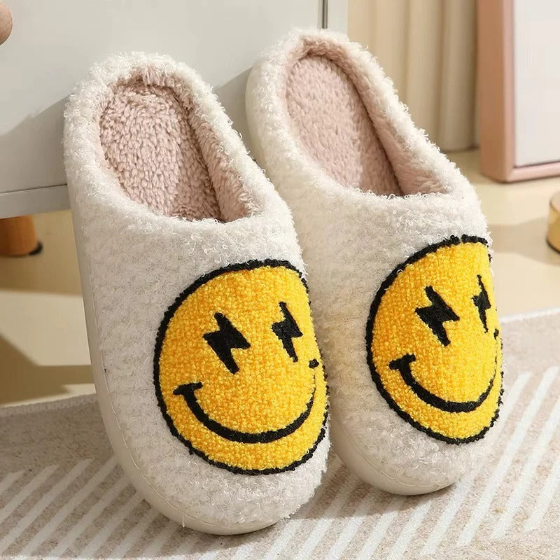 Plush Platform Slippers with Non Slip Sole for Indoor Winter Wear