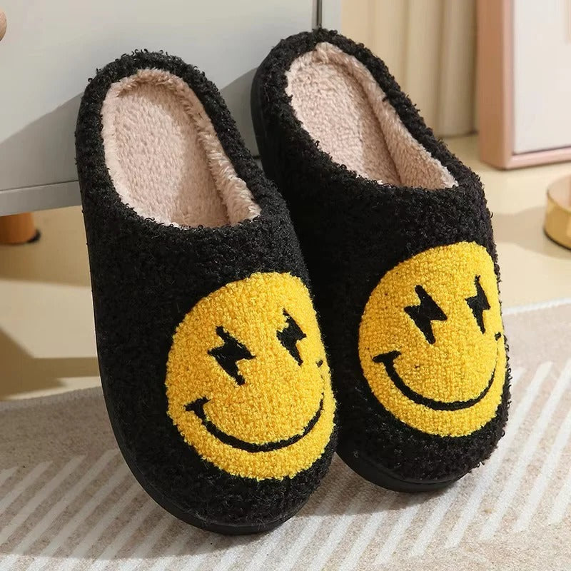 Plush Platform Slippers with Non Slip Sole for Indoor Winter Wear