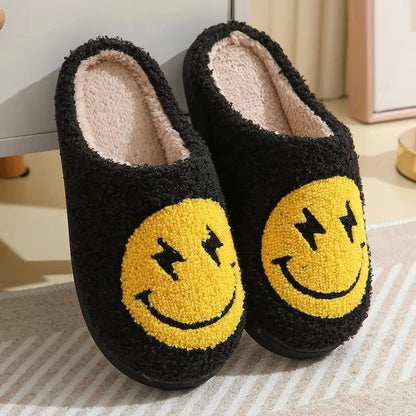 Plush Platform Slippers with Non Slip Sole for Indoor Winter Wear