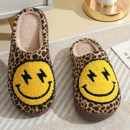 Plush Platform Slippers with Non Slip Sole for Indoor Winter Wear