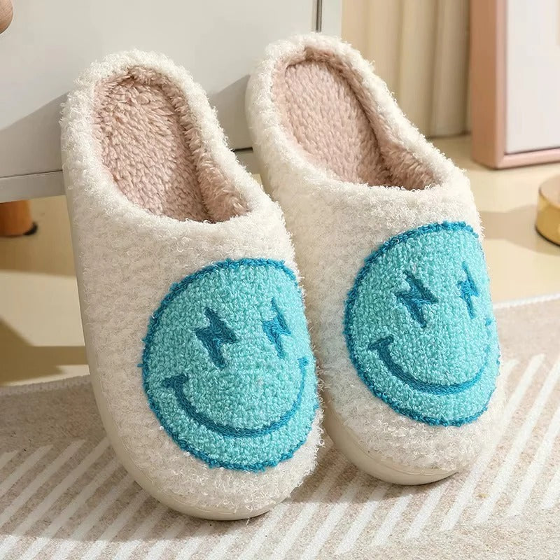 Plush Platform Slippers with Non Slip Sole for Indoor Winter Wear