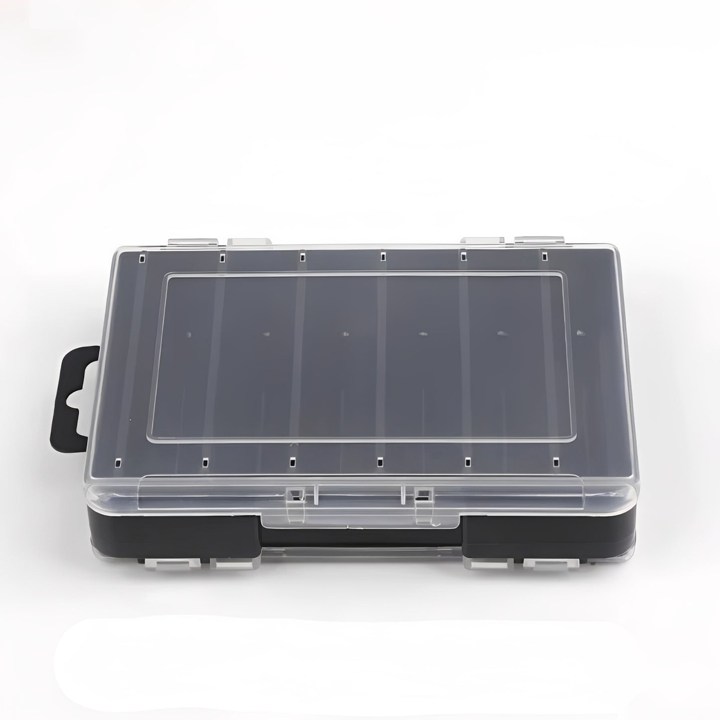 Fishing Tackle Box with Double Sided Compartment Storage