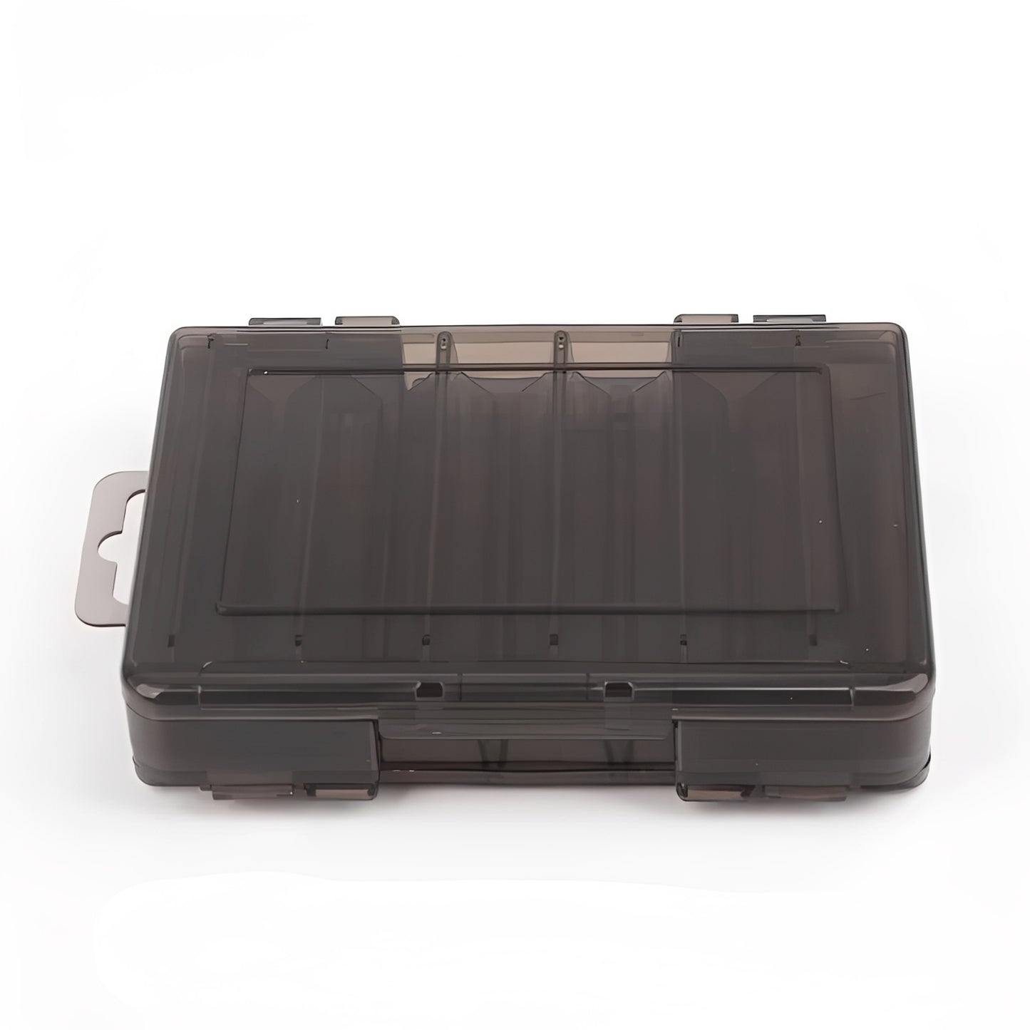 Fishing Tackle Box with Double Sided Compartment Storage