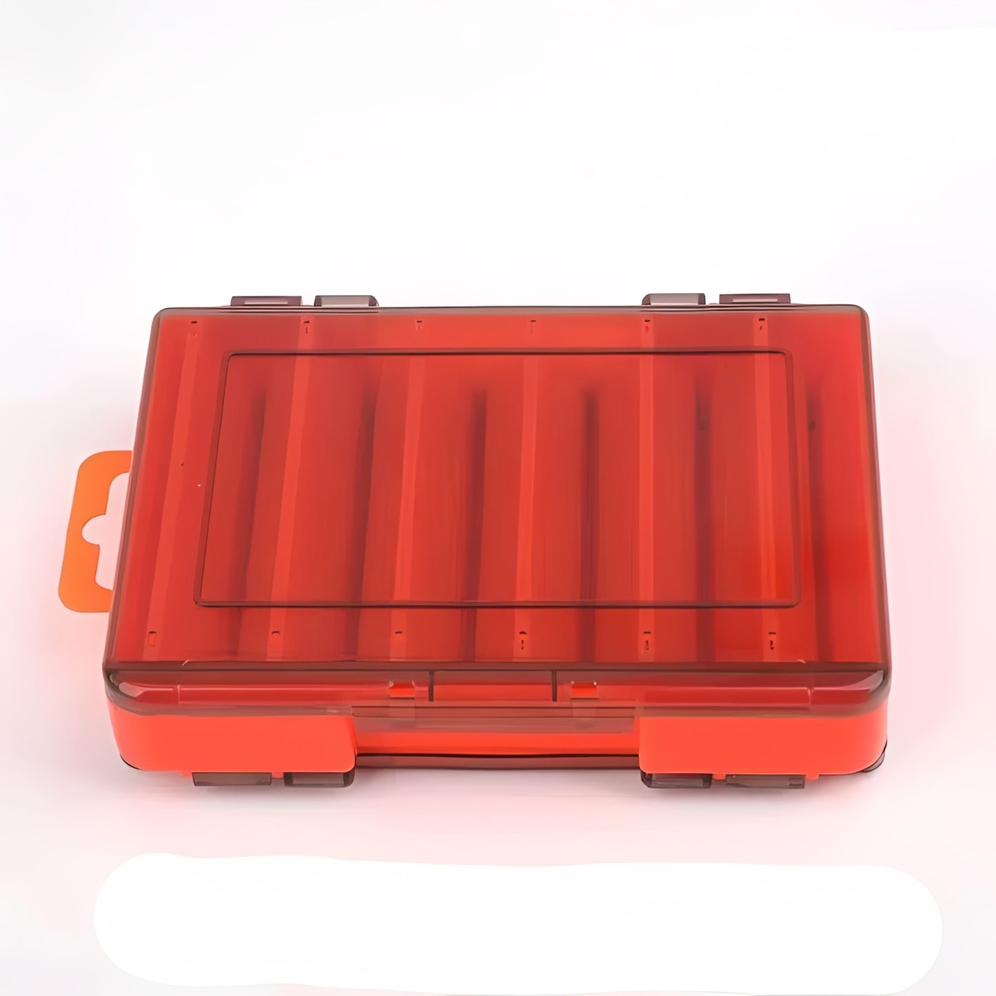 Fishing Tackle Box with Double Sided Compartment Storage
